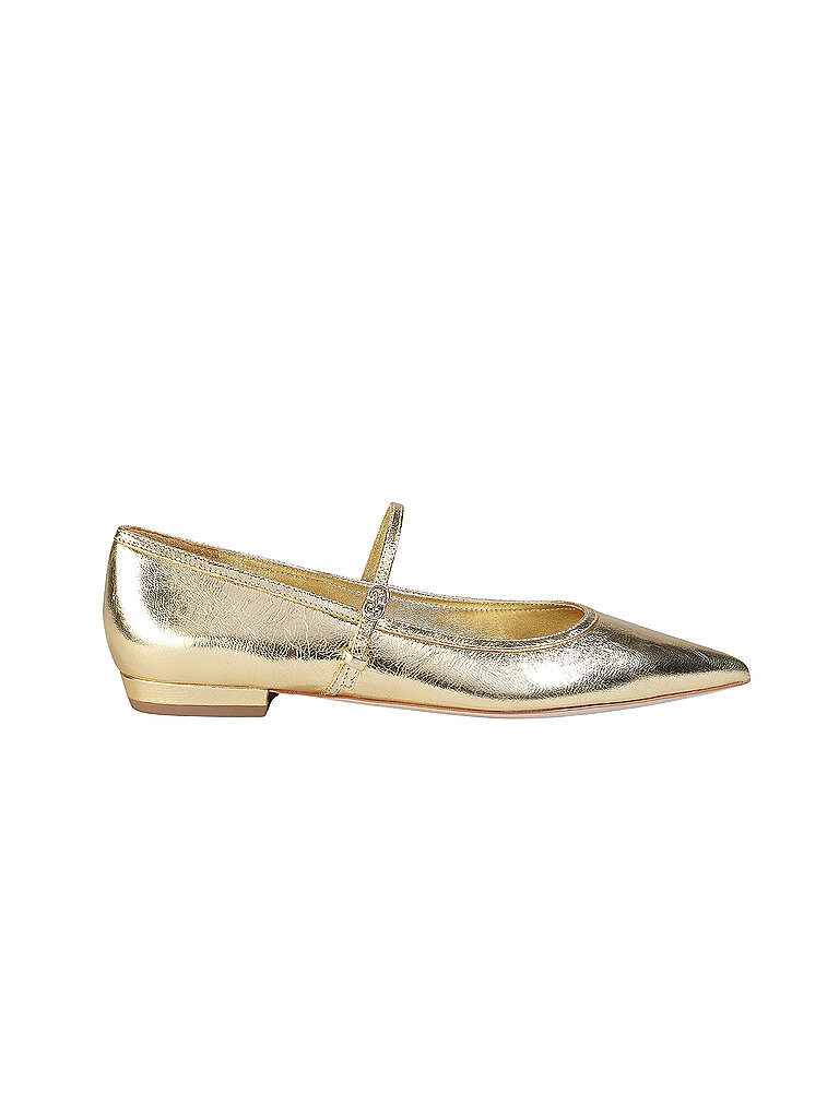 Tory Burch Mary Jane Ballerina Gold Rush 40.5 3